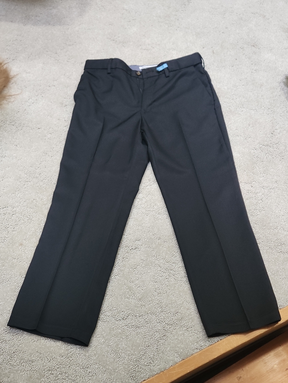 Men's Black Dress Pants - Classic Straight Fit